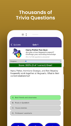 Harry Potter Fan Quiz Screenshot 2