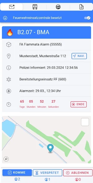 Fiammata Alarm Screenshot 1