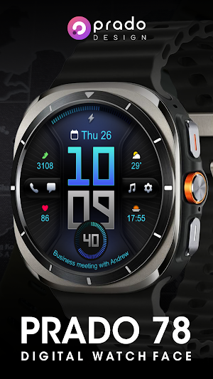 PRADO 78 Digital Watch Face Screenshot 1
