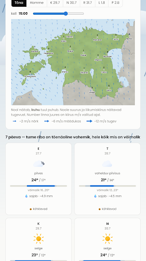 Ilmapiir - weather in Estonia Screenshot 2
