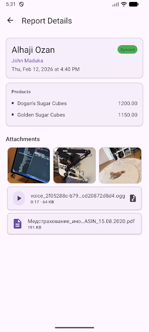 Dogan's Sales Reports Screenshot 2