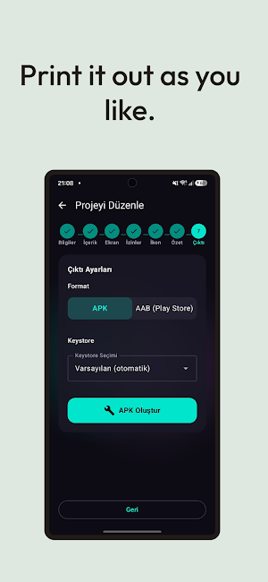 HTML to APK Builder Screenshot 1