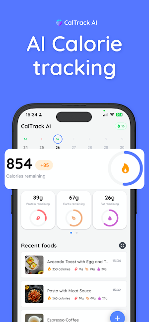 CalTrack AI: Calorie Tracker Screenshot 0