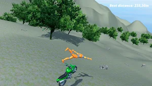 Motorcycle Ragdoll Fall Screenshot 0