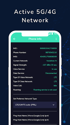 5G 4G Force LTE Network Screenshot 1