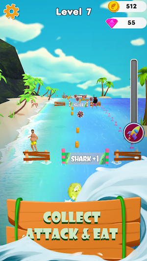 Shark 3d: shark attack game Screenshot 1