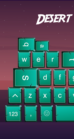 Neon Led keyboard Theme - Desert Adventure Topic Screenshot 0