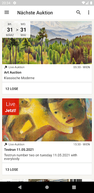 Widder Auktionen Screenshot 0