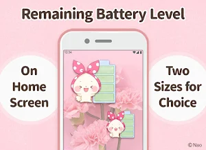 Battery Saver & Battery Widget : Mochizukin-chan Screenshot 1