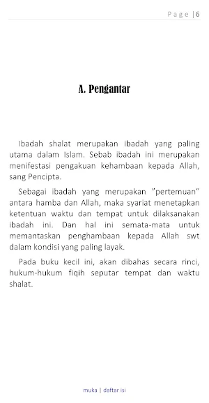 Waktu Dan Tempat Shalat Screenshot 2