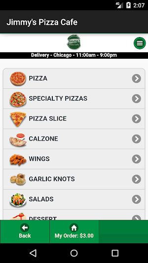 Jimmy's Pizza Cafe Screenshot 0