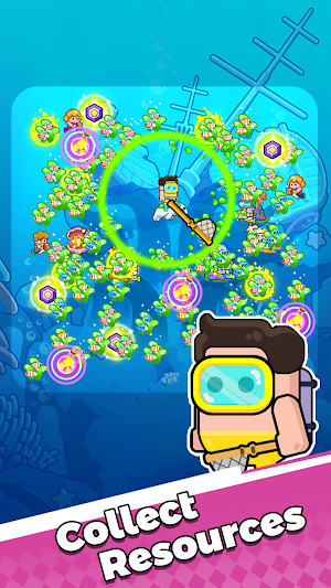 Pocket Diver: Fishing Game Screenshot 1