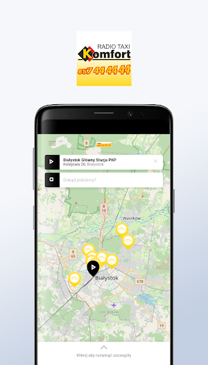 Komfort Taxi Białystok Screenshot 2