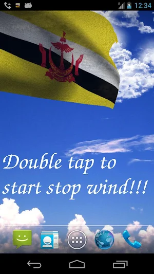 Brunei Flag Live Wallpaper Screenshot 0