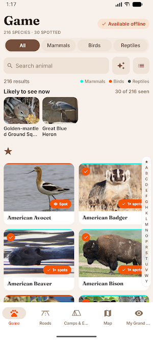 Grand Teton Safari Guide & Map Screenshot 1