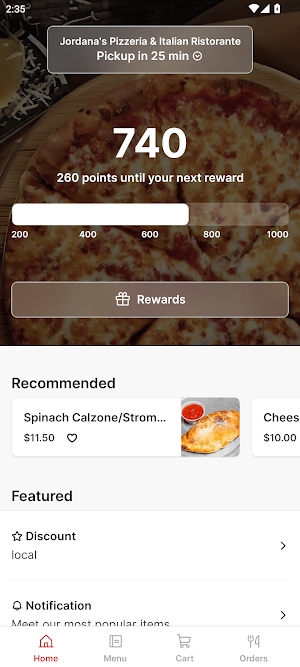 Jordana's Pizzeria & Italian Screenshot 0