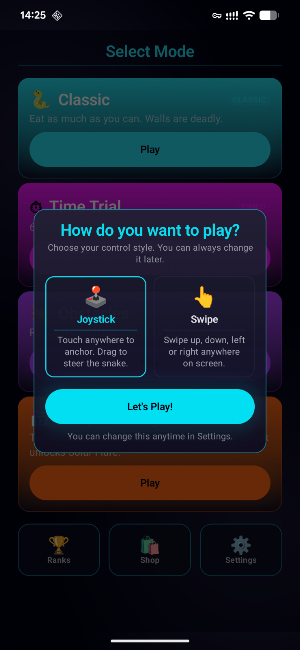 Snake 2.0 — Neon Arcade Screenshot 0