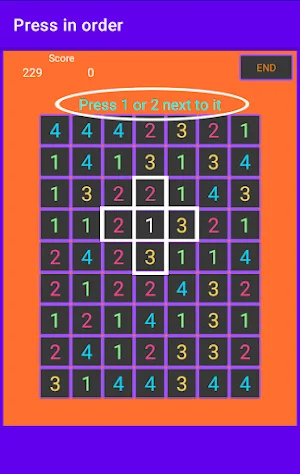 Press number in order Screenshot 2