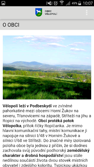Obec Vělopolí Screenshot 1