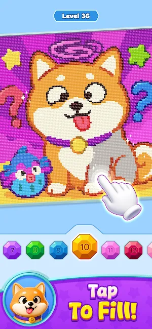 Gem Coloring: Color by Number Screenshot 0