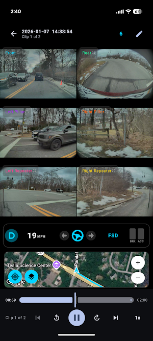 Sentry Editor: Tesla Dashcam Screenshot 1