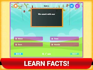 Learning General Knowledge Quiz Kids Trivia Games Screenshot 1