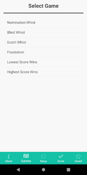 Whist Scorer Screenshot 1