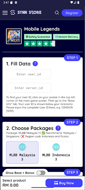 Synn Store Screenshot 1