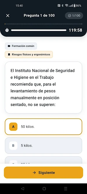 Test CAP España Screenshot 1
