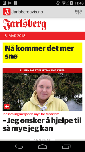 Jarslbergavis.no Screenshot 0