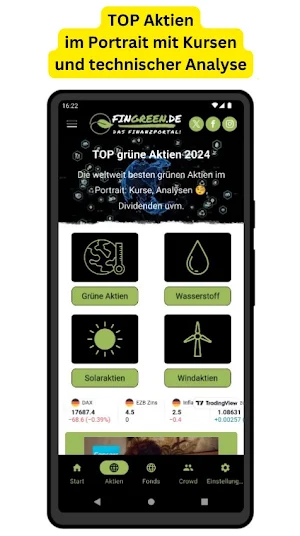 Das Finanzportal! FINGREEN.DE Screenshot 1