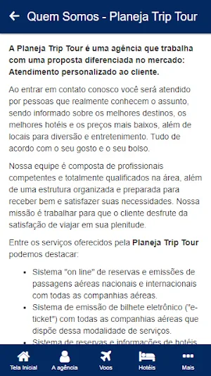 Planeja Trip Tour Screenshot 1