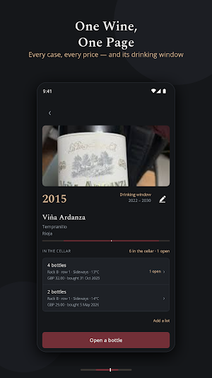 Cellar Book: Wine Cellar Log Screenshot 3