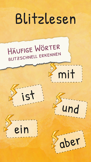 Blitzlesen - Lesen üben Screenshot 0