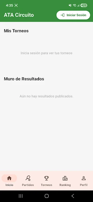 Amateur Tournament App (ATA) Screenshot 2