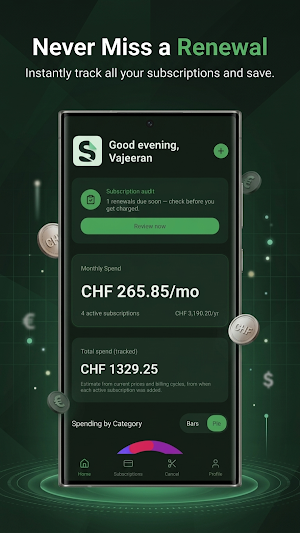 SubSnip: Track Subscriptions Screenshot 0