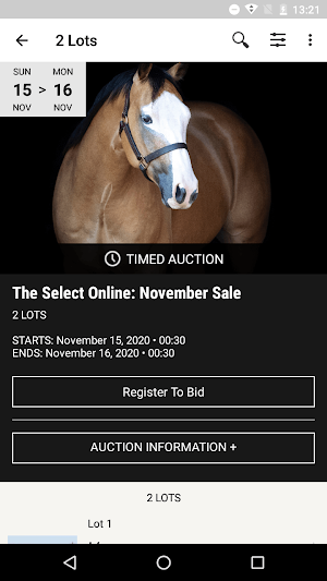 Select Online Horse Sales Screenshot 1