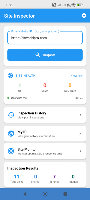 Site Inspector: Website Audit Screenshot 0