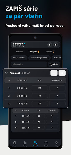Gym Sets - Tréninkový deník Screenshot 1