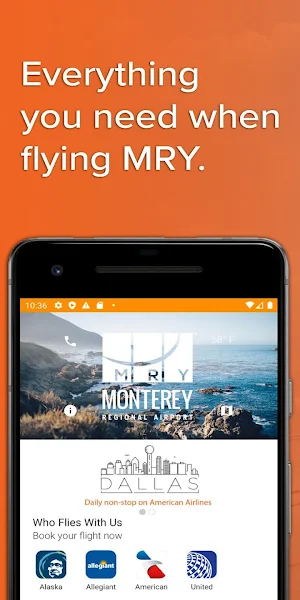 Monterey Regional Airport Screenshot 0