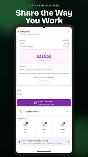 Receipt Maker - QuickReceipt Screenshot 3