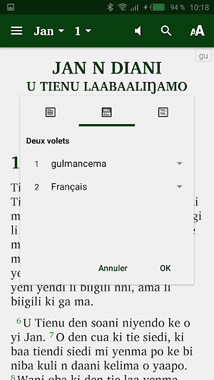 Gulmancema Bible Screenshot 2