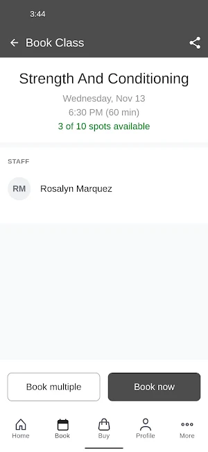 Optimum Sports and Fitness Screenshot 2