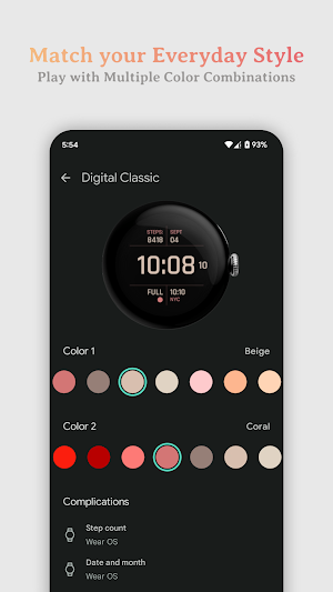 Muviz - Classic Digital Face Screenshot 2
