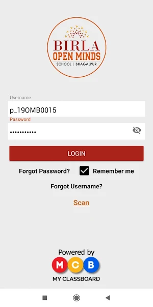 BIRLA OPEN MINDS BHAGALPUR SCHOOL PARENT APP Screenshot 0