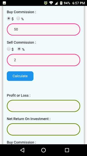 Stock Profit Calculator Screenshot 3