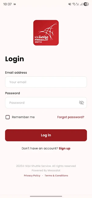 Mwasalat Shuttle Screenshot 0