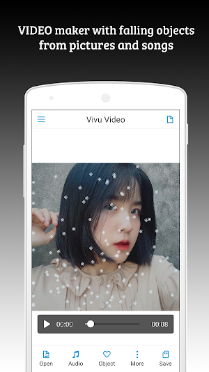 Vivu Video - Video Maker With Falling Objects Screenshot 0
