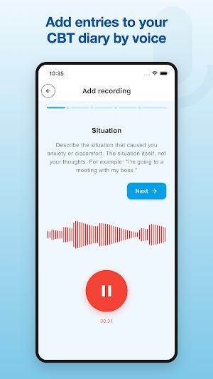 Mentalium: Voice CBT Diary Screenshot 0