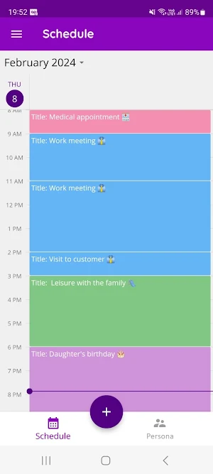 Task and appointment schedule Screenshot 1